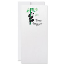 Tree Hugger Panda rack cards by livingzen Tree Hugger Panda rack cards