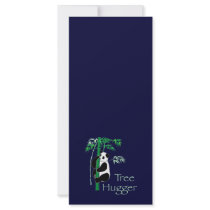 Tree Hugger Panda rack cards by livingzen Tree Hugger Panda rack cards