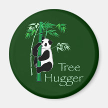 Tree Hugger Panda Refrigerator Magnets