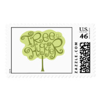 Tree Hugger Postage Stamps