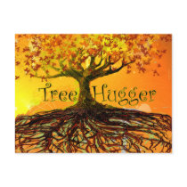Tree Hugger postcards