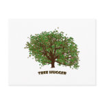 Tree Hugger postcards