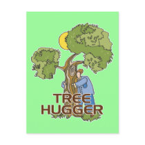 Tree Hugger postcards