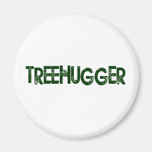 Tree Hugger Refrigerator Magnet