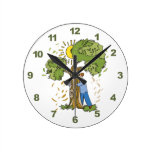 Tree Hugger wall clocks