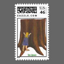 Tree Hugger Stamp
