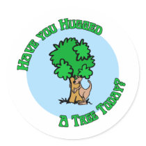 Tree Hugger Stickers