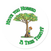 Tree Hugger stickers by shopaholicchick Tree Hugger stickers