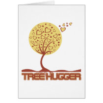 Tree Hugger Tree Hearts Greeting Card