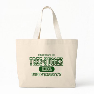 Tree-Hugger University Canvas Bags by universityshirts