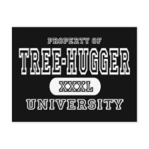 Tree-Hugger University Dark postcards by universityshirts Tree-Hugger University Dark postcards