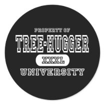 Tree-Hugger University Dark stickers