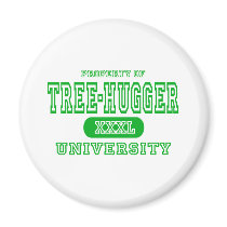 Tree Hugger University magnets by universityshirts Tree Hugger University magnets