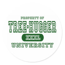 Tree-Hugger University stickers