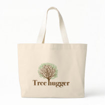 Tree Hugger w/ tree illustration bags