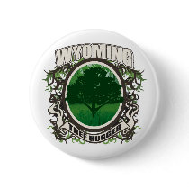 Tree Hugger Wyoming buttons by greeneyedgemini Tree Hugger Wyoming buttons