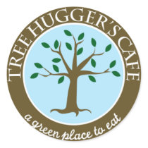 Tree Huggers Cafe Sticjer ^__^ stickers