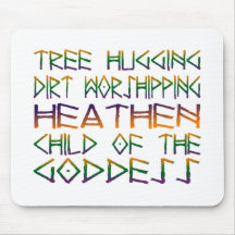 tree hugging dirt worshipper mousepads