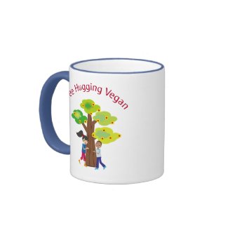 Tree Hugging Vegan mug