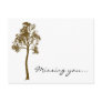 Tree II Missing You Postcard