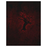 Tree in Dead Red Letterhead Template