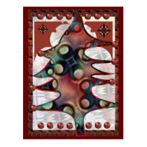 Tree in festive spirit postcards