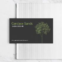 TREE in GREEN/GRAY Business Card