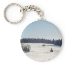 tree in snow1 keychains