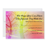 Tree in the Woods Bar Bar Mitzvah Invitation