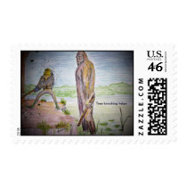 tree knocking, Tree knocking helps. Stamp