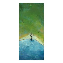 Tree leaves landscape painting we are connected announcement