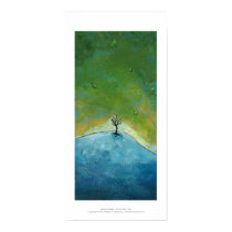 Tree leaves landscape painting we are connected posters