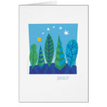 Tree Leaves Peace Card cards