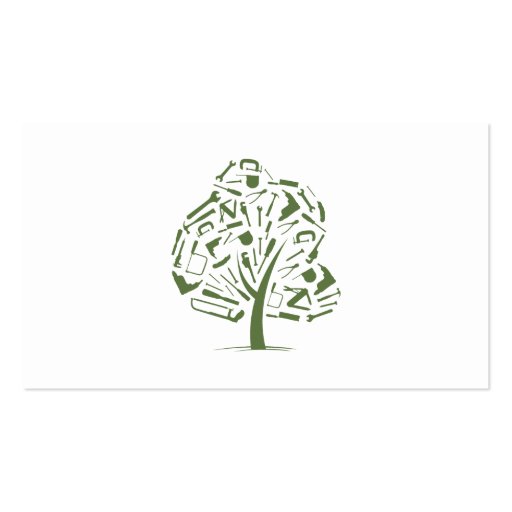 Tree Logo Business Card Templates (front side)