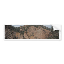 Tree mountan landscape bumper stickers by Mayaking Tree mountan landscape bumper stickers
