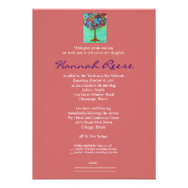 Tree of Life Bar Bat Mitzvah Invitations invitations