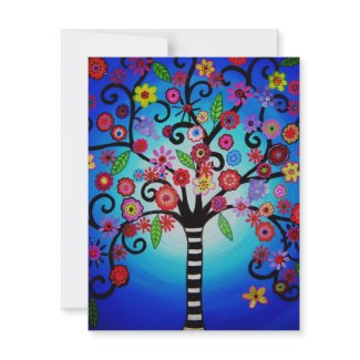 TREE OF LIFE bat mitzvah Invitations invitation