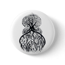 TREE of LIFE - black & white buttons