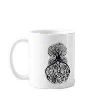TREE of LIFE - black & white Mugs