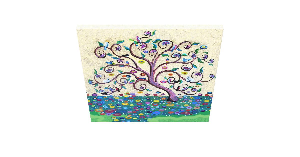 Tree of life canvas print Zazzle