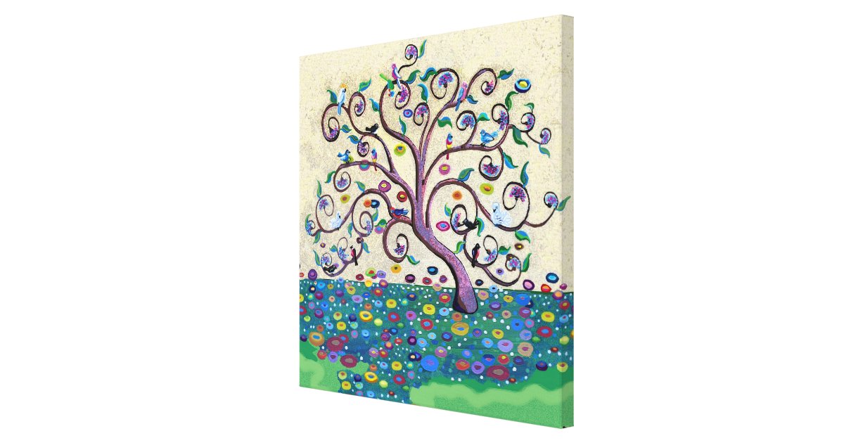 Tree of life canvas print Zazzle