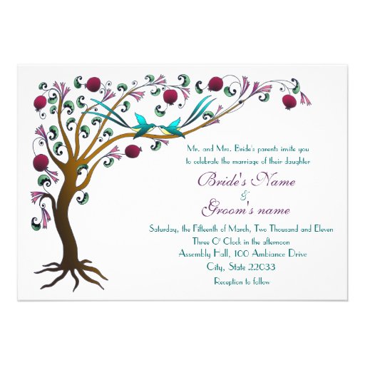 Tree of life invitations