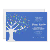 Tree of Life Jewish Baby Naming Invitation boy