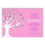 Tree of Life Jewish Baby Naming Invitation Hebrew