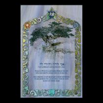Tree of Life Ketubah to Customize posters