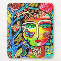 Tree Of Life Paradise Goddess Mouse Pads