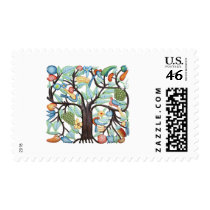 TREE of LIFE pastel Postage Stamp