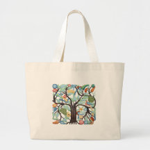 TREE of LIFE pastel Tote Bags