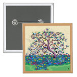 Tree of life pinback buttons