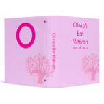 Tree of Life Pink Bat Mitzvah Organizing Binder